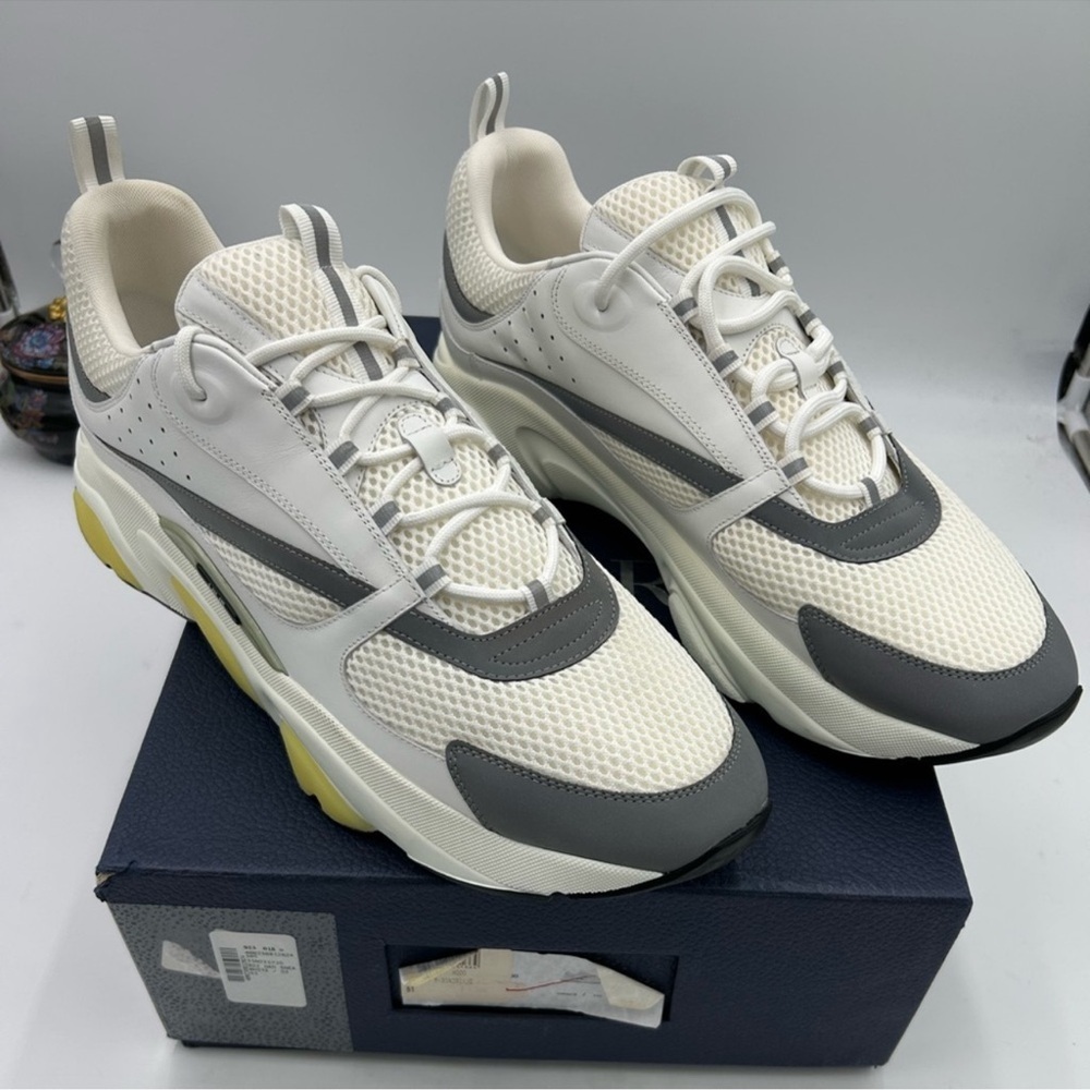 Men’s Dior B 22 white/gray sneakers size 51 made in Italy
